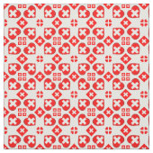Swiss Flag & Heart, Schweiz Fabric mode Stoff (Muster)