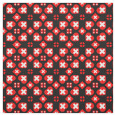 Swiss Flag & Heart, Schweiz Fabric mode Stoff (Muster)