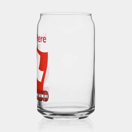 Swiss Flag Soccer Ball Red Personalization Dosenglas (Links)