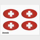 Swiss flag sticker (Blatt)