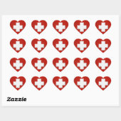 Swiss flag sticker (Blatt)