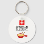 Swiss Fondue Funny Schlüsselanhänger (Vorderseite)