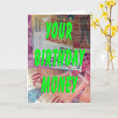 Swiss Francs Birthday Money Karte (Gelbe Blume)