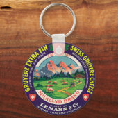 Swiss Gruyere Cheese Langnau Emmental Schweiz Schlüsselanhänger (Vorderseite)