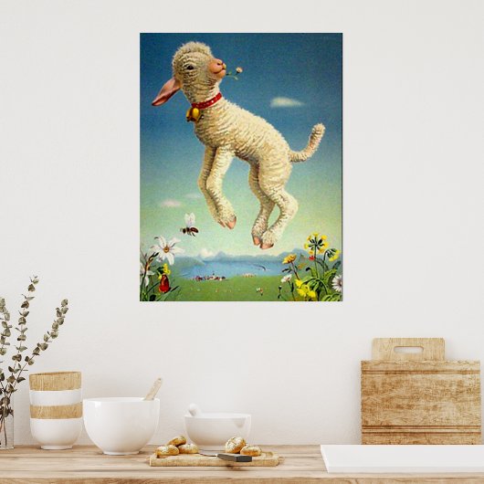 Swiss Lamb Vintage Poster (Küche)