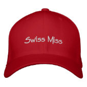 Swiss Miss bestickt Bestickte Baseballkappe (Vorderseite)