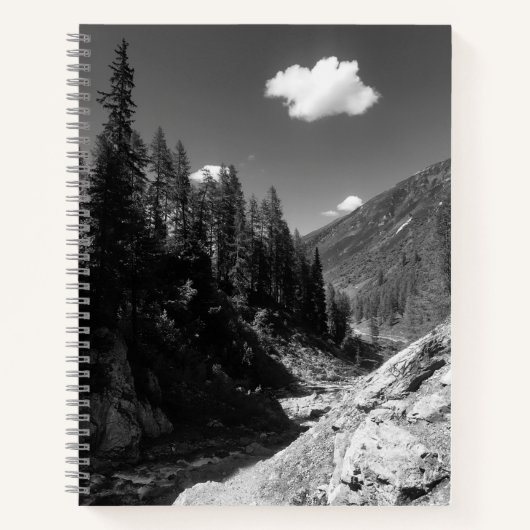 Swiss Mountain Scene Notebook Notizblock (Vorderseite)