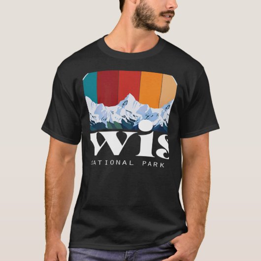 Swiss National Park Hiking Switzerland Souvenir Mo T-Shirt (Vorderseite)