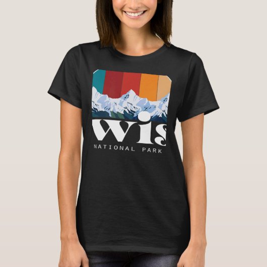 Swiss National Park Hiking Switzerland Souvenir Mo T-Shirt (Vorderseite)