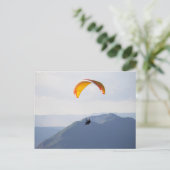 Swiss Paragliding Orange Flyer Fun Fab Epic Postkarte (Stehend Vorderseite)