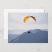 Swiss Paragliding Orange Flyer Fun Fab Epic Postkarte (Vorne/Hinten)