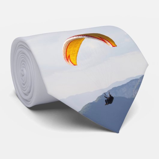 Swiss Paragliding Orange Flyer Krawatte (Gerollt)