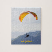 Swiss Paragliding Orange Jigsaw Puzzle (Vertikal)