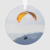 Swiss Paragliding Orange Ornament (Rückseite)