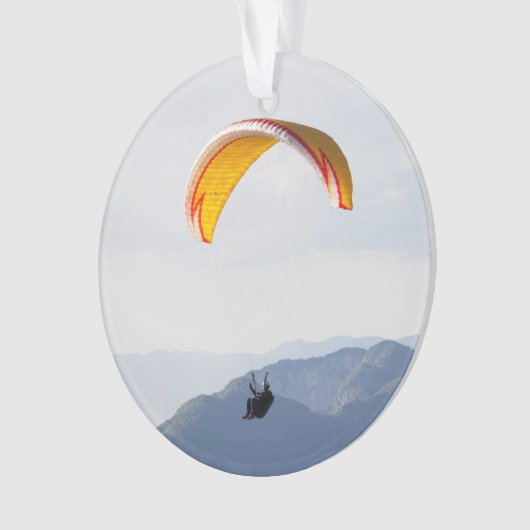Swiss Paragliding Orange Ornament (Vorderseite)