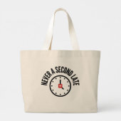 Swiss Punctuality Tote Jumbo Stoffbeutel (Rückseite)