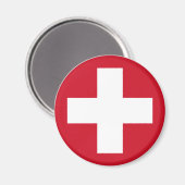 Swiss Roundel Magnet (Vorderseite/Rückseite)