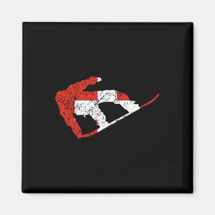 Swiss Snowboarder Schweiz Flag Cool Snowboardi Magnet