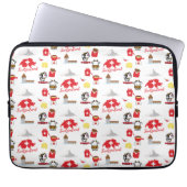 Swiss Souvenirs Muster Laptopschutzhülle (Vorderseite)