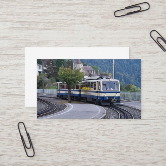 Swiss Train Business Card Visitenkarte (Vorderseite/Rückseite Beispiel)