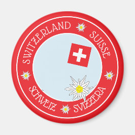 Swiss Travel Souvenir Red Kühlschrank Magnet