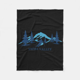 Swiss Valley Michigan Ski Resort Skifahren Skier Fleecedecke