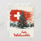 SWISS Weihnachten Postkarte (Vorne/Hinten)