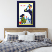 Swissair Little Girl - M Leinwanddruck (Insitu (Schlafzimmer))