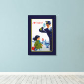 Swissair Little Girl - M Leinwanddruck (Insitu (Holzboden))