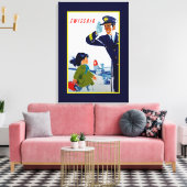 Swissair Little Girl - M Leinwanddruck (Insitu (Wohnzimmer))