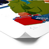 Swissair Little Girl Poster (Ecke)