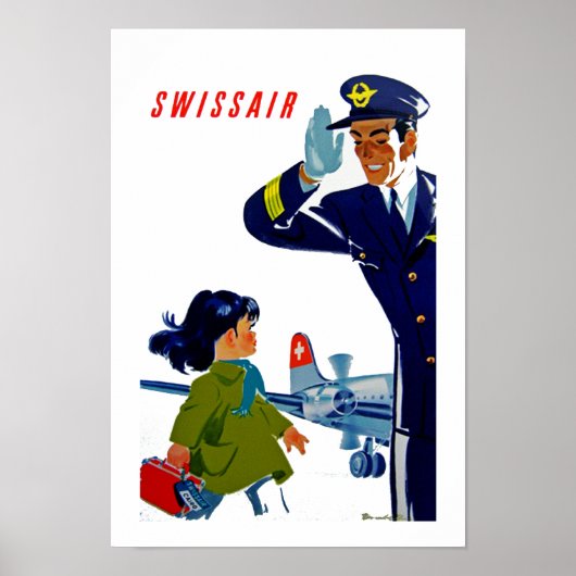 Swissair Little Girl Poster (Vorne)