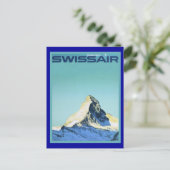 Swissair Postkarte (Stehend Vorderseite)