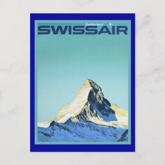 Swissair Postkarte (Vorderseite)