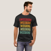 Swissborg Crypto Rainbow Text Design T-Shirt (Vorne ganz)