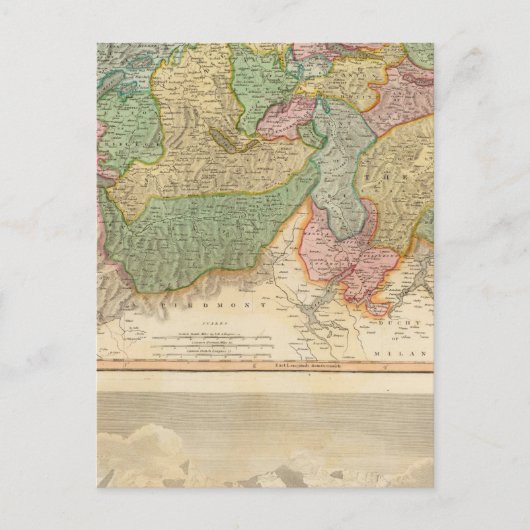 Swisserland, Mt Blanc Postkarte (Vorderseite)