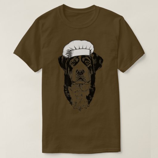 Swissy Greater Swiss Mountain Dog Cook Koch Funny T-Shirt (Design vorne)