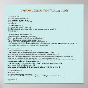 Swistle Feiertags-Karten-zählendes Führer-Plakat Poster