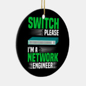 Switch Bitte IT Tech System Administrator Network Keramik Ornament (Rechts)