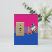 "Switch Hitter" Bisexueller Stolz Postkarte (Stehend Vorderseite)