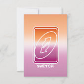 Switch Lesbische Flagge Stil Danke Karte (Vorderseite)