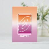 Switch Lesbische Flagge Stil Danke Karte (Stehend Vorderseite)