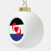 Switch-Pride-Markierung Keramik Kugel-Ornament (Rechts)