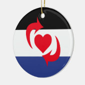 Switch-Pride-Markierung Keramik Ornament (Links)