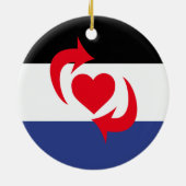 Switch-Pride-Markierung Keramik Ornament (Hinten)