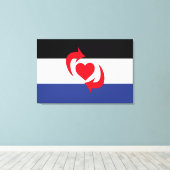 Switch-Pride-Markierung Leinwanddruck (Insitu (Holzboden))