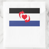 Switch-Pride-Markierung Rechteckiger Aufkleber (Tasche)