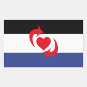 Switch-Pride-Markierung Rechteckiger Aufkleber (Vorderseite)