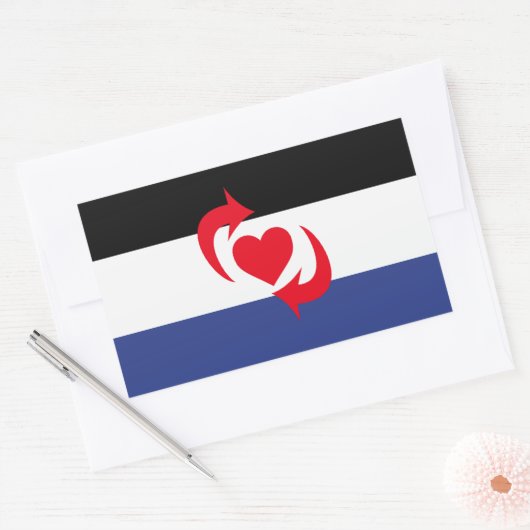 Switch-Pride-Markierung Rechteckiger Aufkleber (Umschlag)