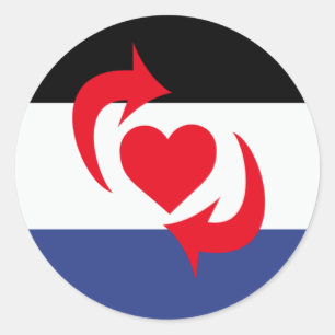 Switch-Pride-Markierung Runder Aufkleber